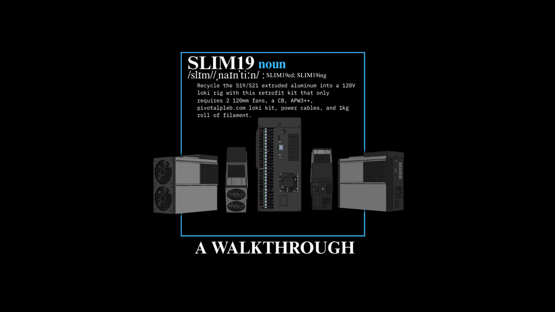SLIM19: A WALKTHROUGH