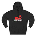 80-IQ Studios Red Script Logo Fleece Hoodie