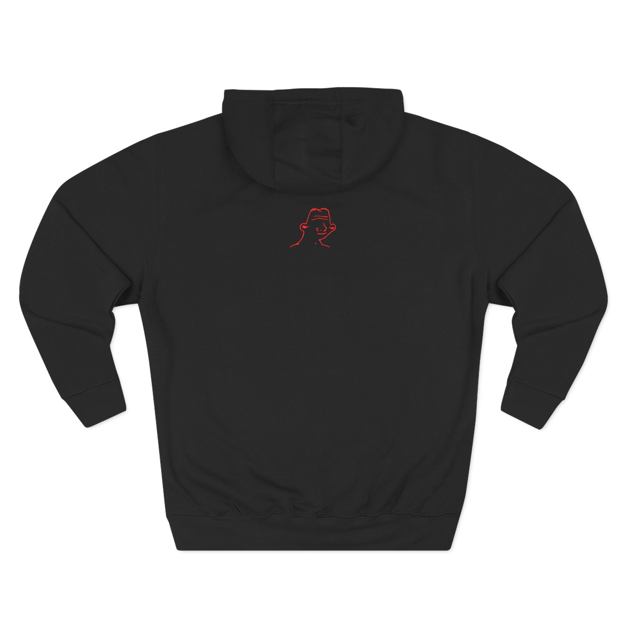 80-IQ Studios Red Script Logo Fleece Hoodie