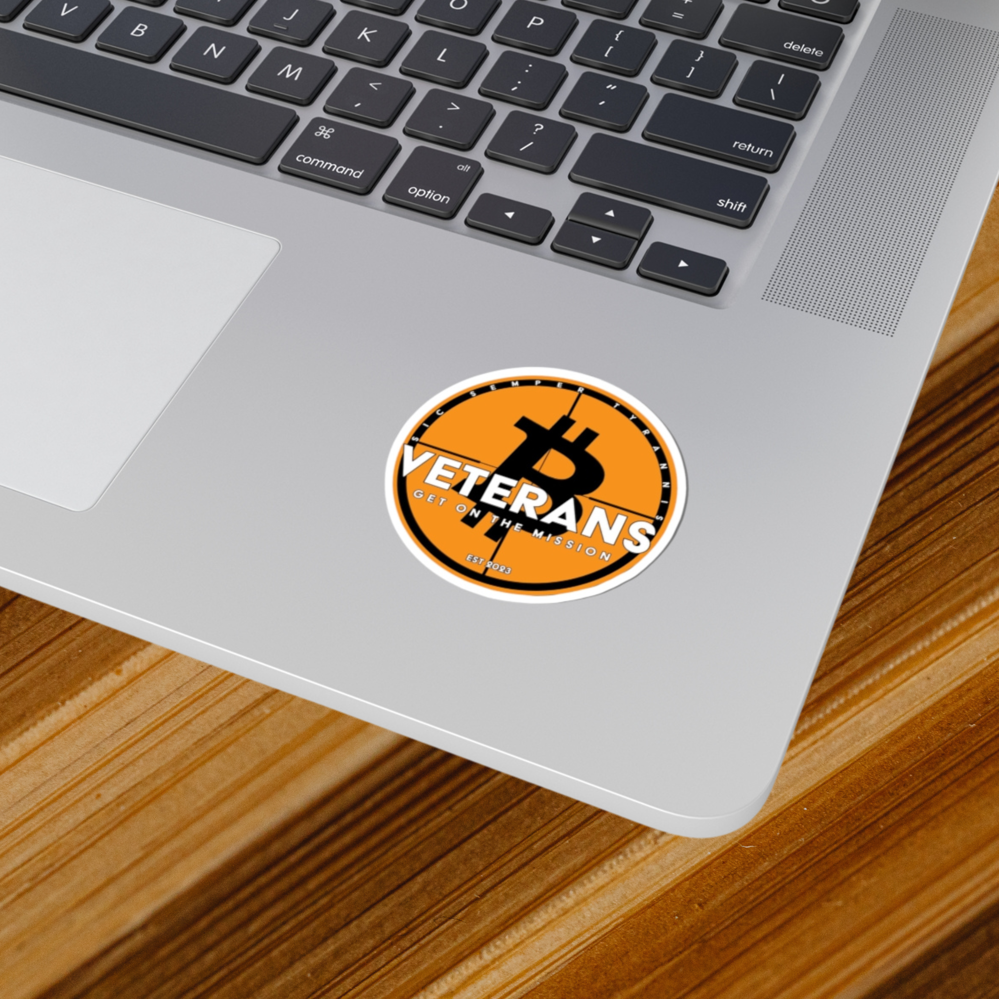 Durable Bitcoin Veterans Vinyl Sticker