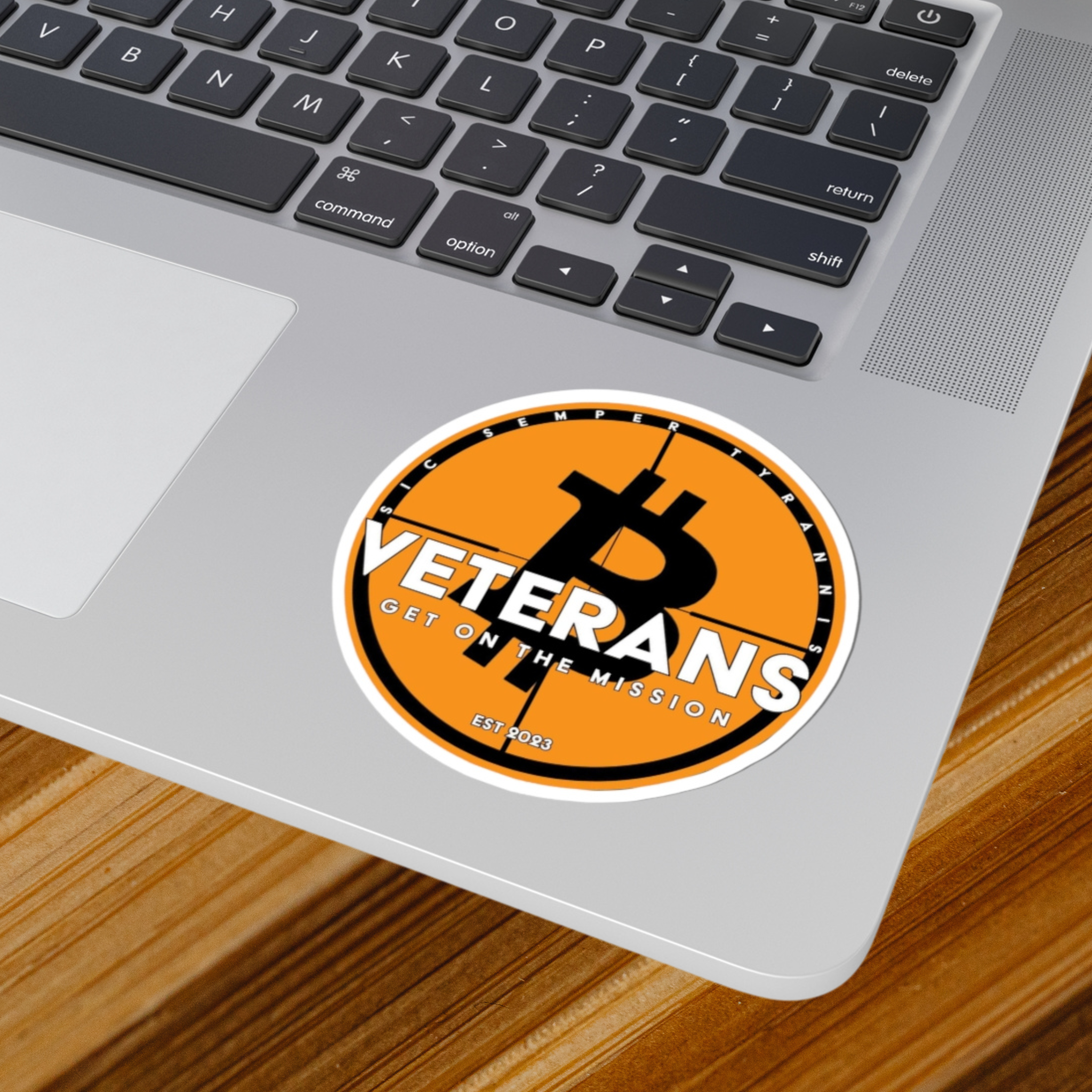 Durable Bitcoin Veterans Vinyl Sticker