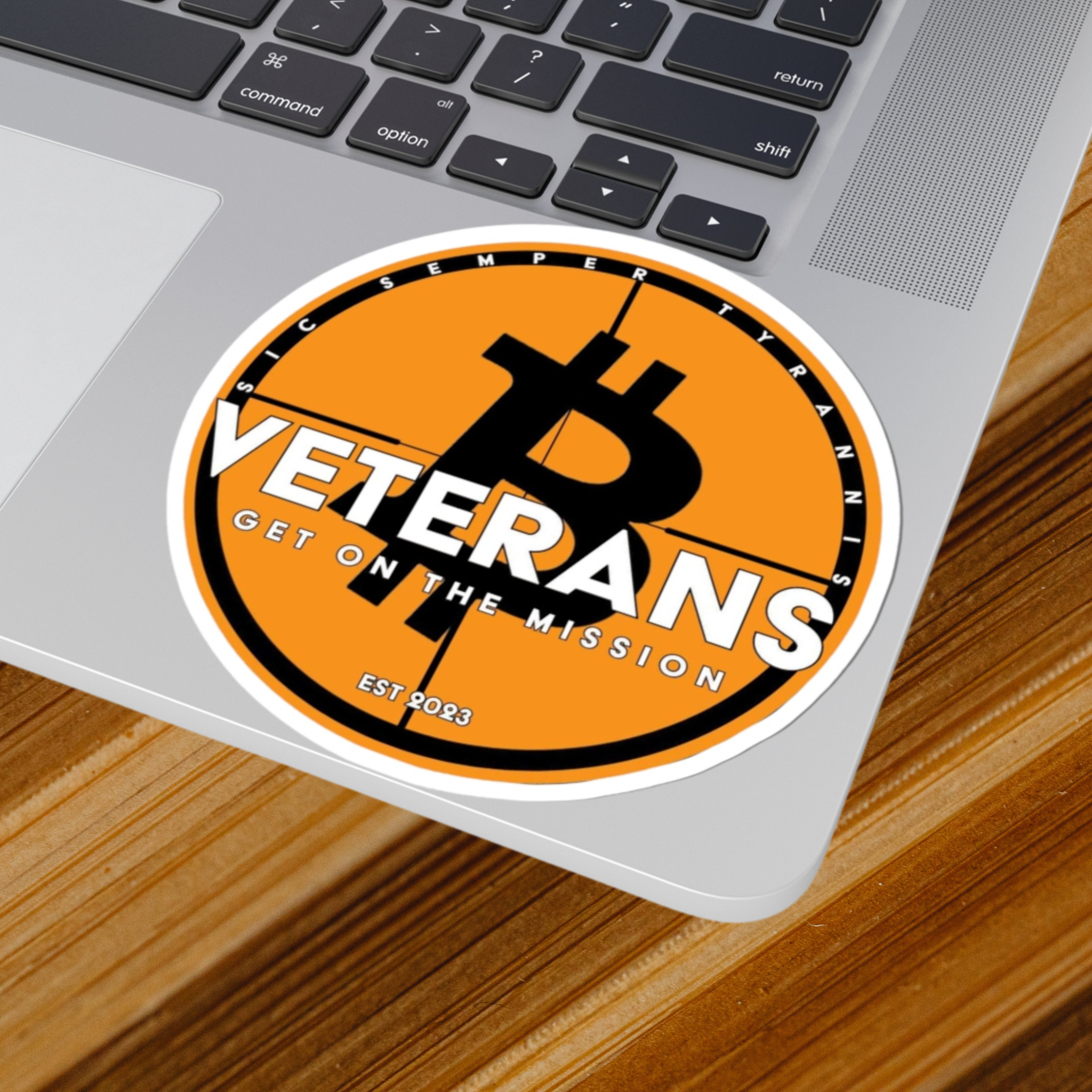 Durable Bitcoin Veterans Vinyl Sticker